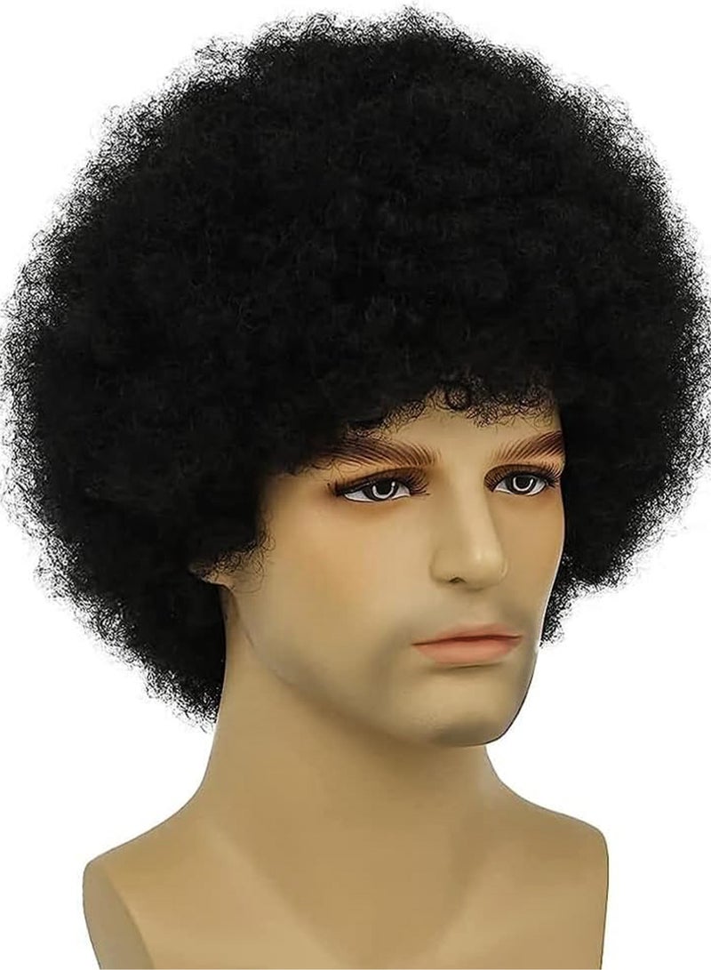 إستيل ملابس تنكرية للرجال، أغطية رأس، قطعة شعر مجعدة ومنفوشة متفجرة مع مادة ألياف مقاومة للحرارة بطول 16 سم لارتداء أنيق ومتين، دعامة مثالية للحفلات للمناسبات التي لا تُنسى - Image 4