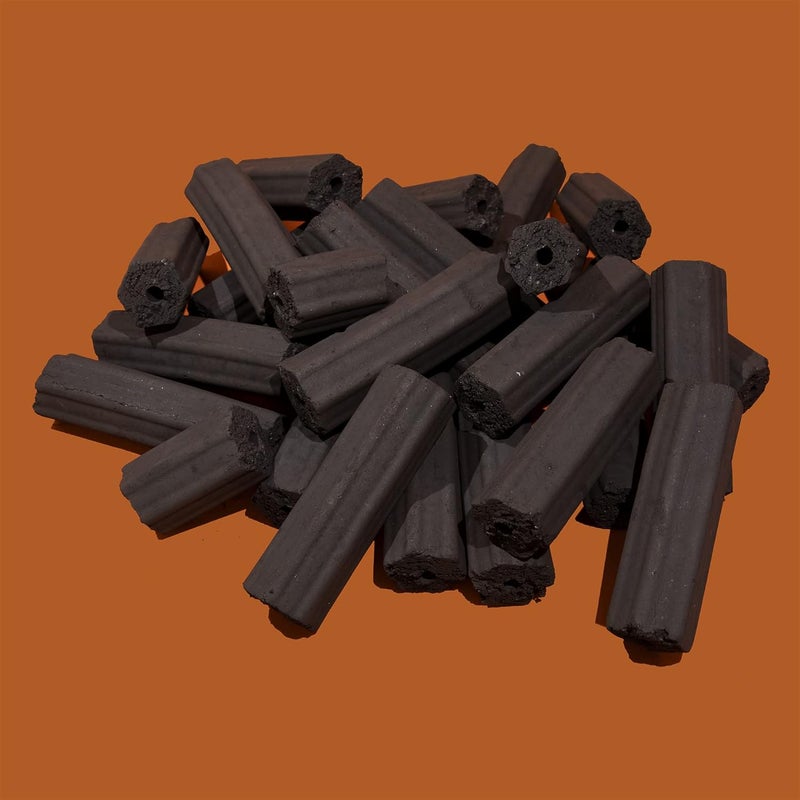 CHARBLOX 10LB Ultra Premium Grilling Charcoal Logs - 100% Natural, Lasts 5 Hours, Sustainable, for Grilling/BBQ/Smoker/Big Green Egg/Kamado/Ceramic Grill/Weber/Yakitori, Thai/Binchotan Alternative - Image 3