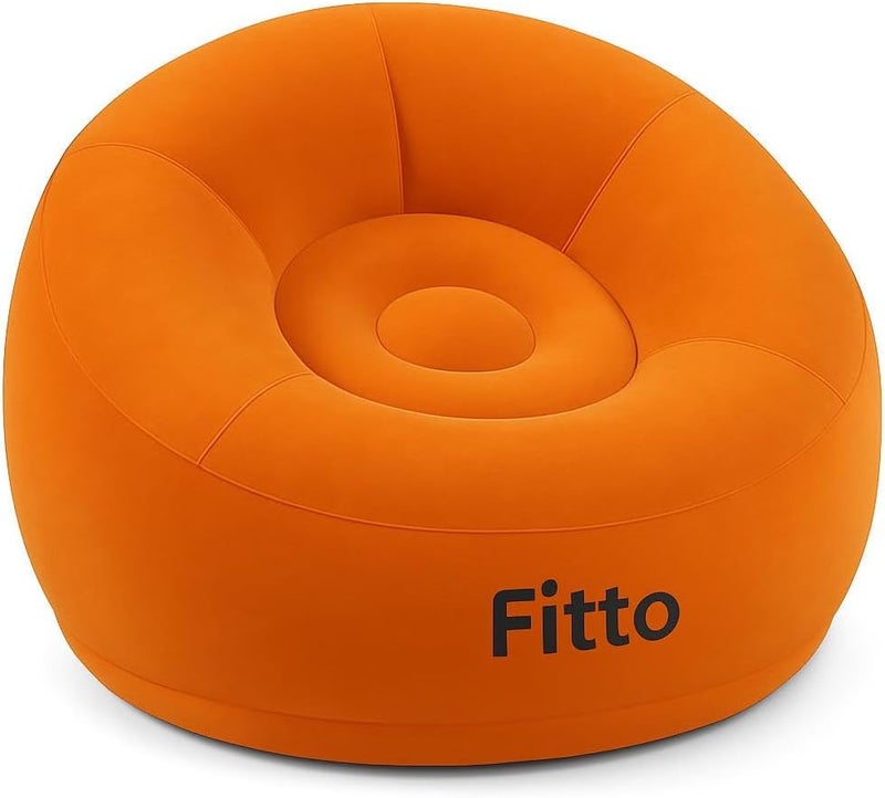 Fitto Inflatable Sofa for Living Room, Bedroom, Office, Balcony - 110x110x85cm, Assorted Colors - Image 1