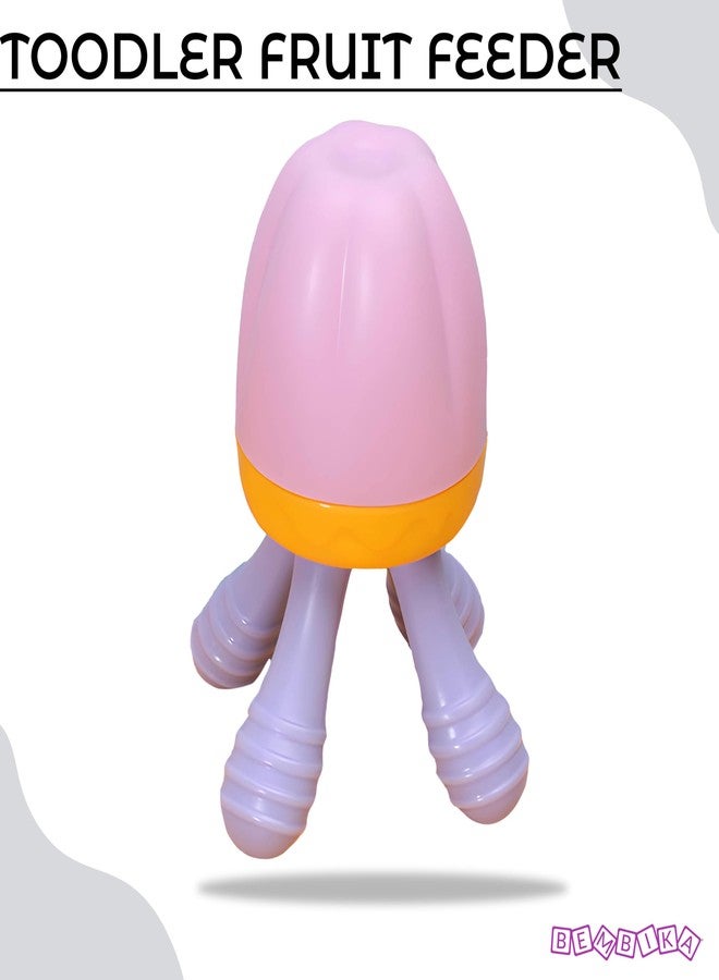 Bembika Baby Nibbler Egg Shape, Baby Nibbler Pacifier, Baby Pacifier Food Nibbler, Baby Feeding Accessories -Pink - Image 2