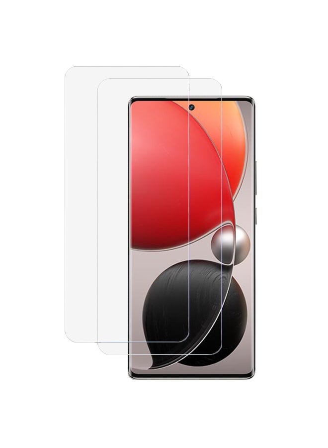 SanHu 2 Piece Pack for ITEL S25 Ultra 4G Screen Protector - Full Coverage Delicate Touch Tempered Glass Screen Protector for ITEL S25 Ultra 4G，Clear - Image 1