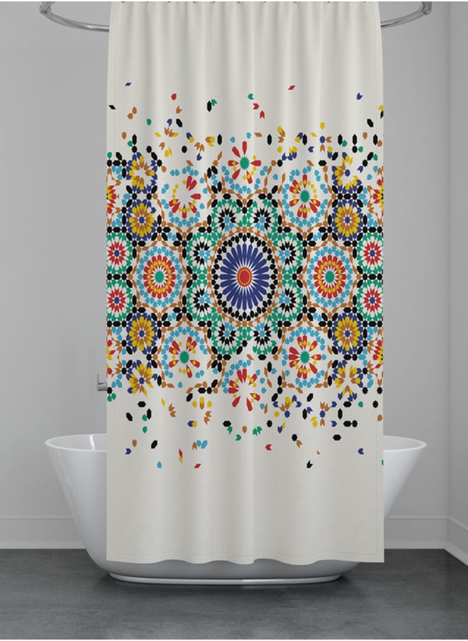 Home Print Waterproof Bathroom Curtain 