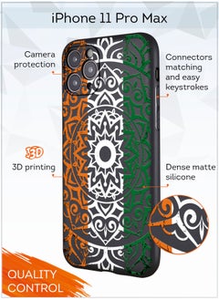 MOBILIUS for iPhone 11 Pro Max Case, Shockproof Protective Phone Case Cover for iPhone 11 Pro Max, with Mandala Pattern  - Image 2