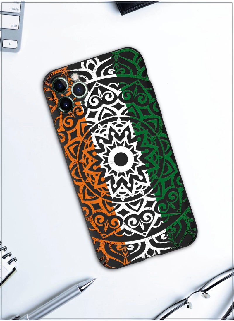 MOBILIUS - for iPhone 11 Pro Max Case, Shockproof Protective Phone Case Cover for iPhone 11 Pro Max, with Mandala Pattern - Image 1