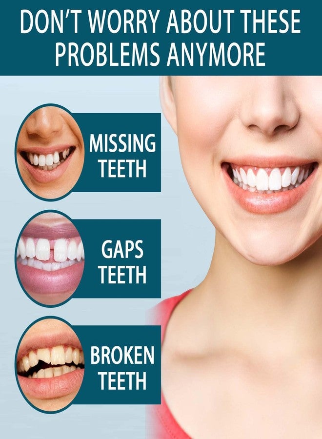 DAONPHARI Adjustable Snap On Denture Modification Teeth, Gap Filling Braces, Correction Teeth, Denture Kit | Customizable Fit | Comfortable & Lightweight | Reusable & Easy Maintenance - Image 5