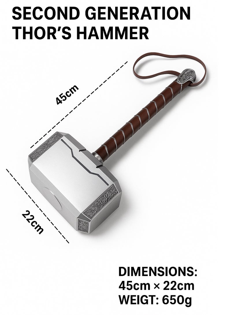 Mida Thor's Hammer Mjolnir – High-Quality Replica, 45cm Length, Perfect for Display & Collectors - Image 2