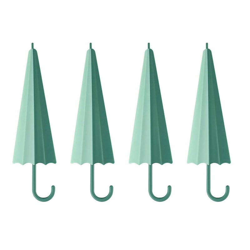 4pcs Bathroom Glass Wiper Set Mini Green Squeegees For Mirror Shower Fog Removal - Image 2