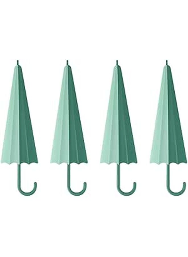 4pcs Bathroom Glass Wiper Set Mini Green Squeegees For Mirror Shower Fog Removal - Image 1
