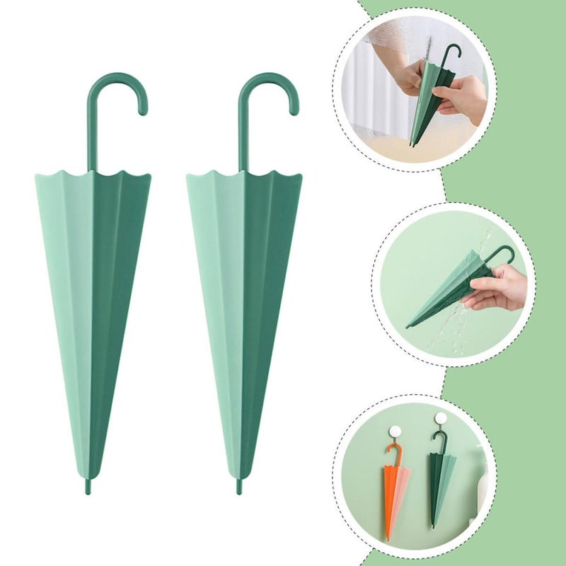 4pcs Bathroom Glass Wiper Set Mini Green Squeegees For Mirror Shower Fog Removal - Image 4
