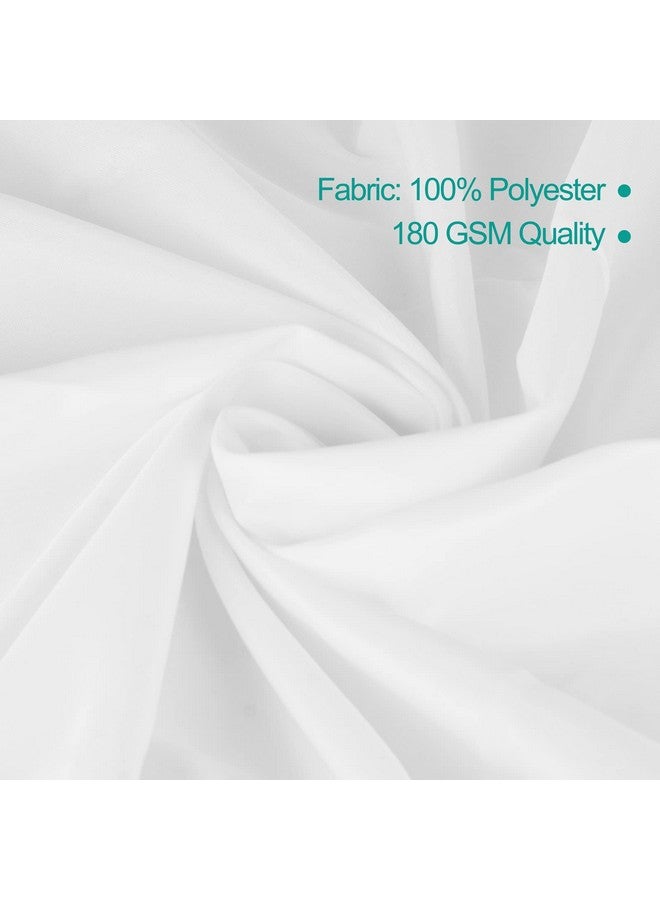 EMART EMART 6 Pack Rectangle Table Cloth, 60 x 102 inch White 100% Polyester Thickened Fabric for Banquet Wedding Party Rectangular Tablecloths, Stain Resistant and Washable - Image 3