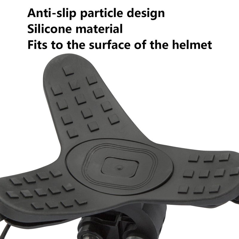 Haoyou Helmet Chin Mount Strap Compatible with Gopro Hero 13 12 11 10 9 8 7 and DJI Osmo Action Cameraï¼ŒMotorcycle Helmet Extension Attachment Mounting Accessories (Black) - Image 2