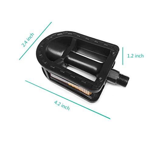 N3od3er Kid's Bike Pedal 1/2-Inch Bike Pedals Kids Spindle Pedals Resin 12‘’ 14‘’ Fashion - Image 2