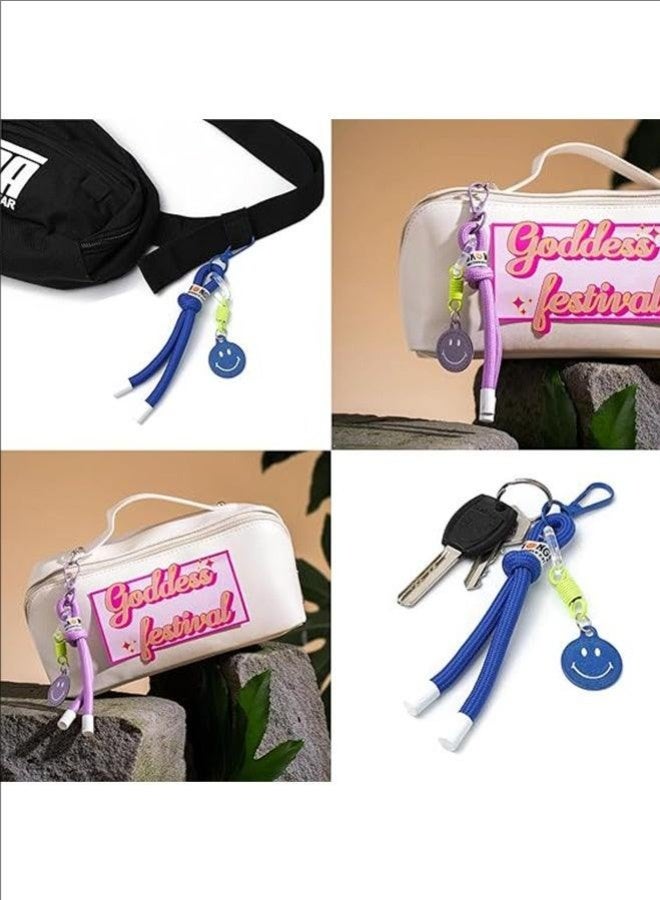 3 PCS Braided Lanyard Keychain, Decorative Wallet Handbag Pendant, durable accessory for keys - Image 5