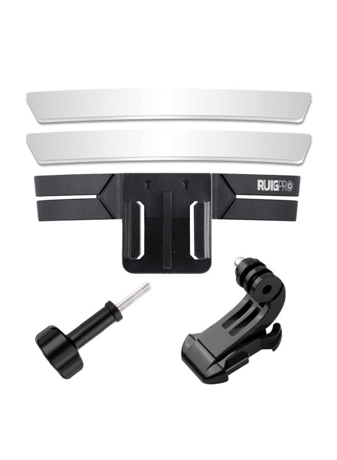 Universal Motorcycle Helmet Chin Mount Gopro12/11 Sports Camera Fixed Bracket Riding Helmet Fixed Digital Computer Accessories-Color:Brand Minimalist Bracket