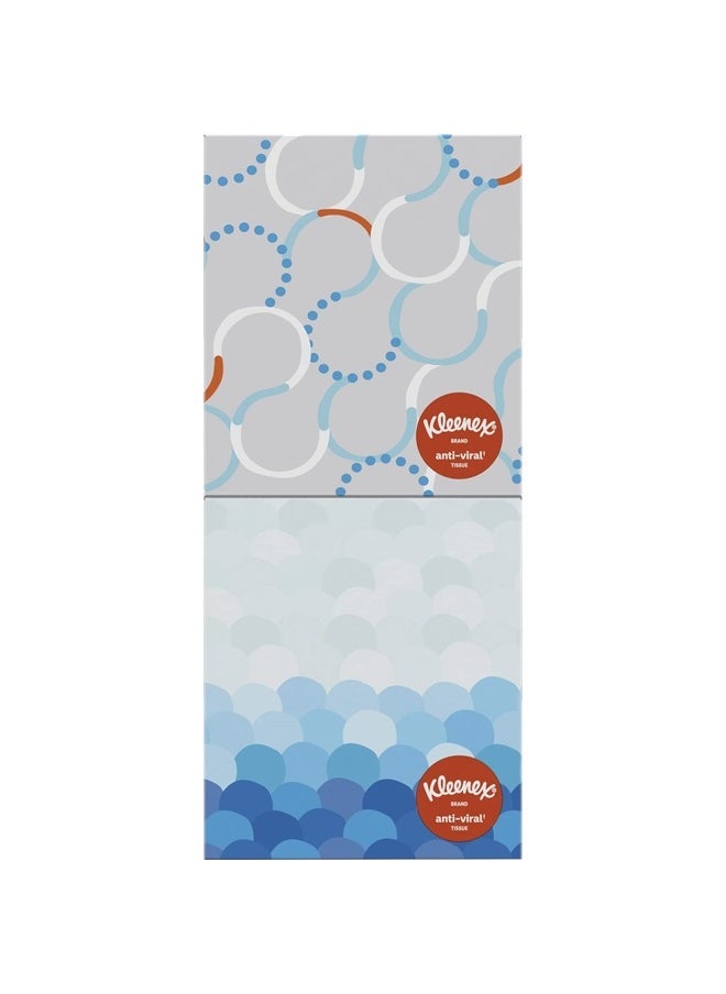 Kleenex Anti-Viral Facial Tissues, Classroom or Office Tissue, 4 Cube Boxes, 55 Tissues per Box, 3-Ply (220 Total Tissues)  - Image 4