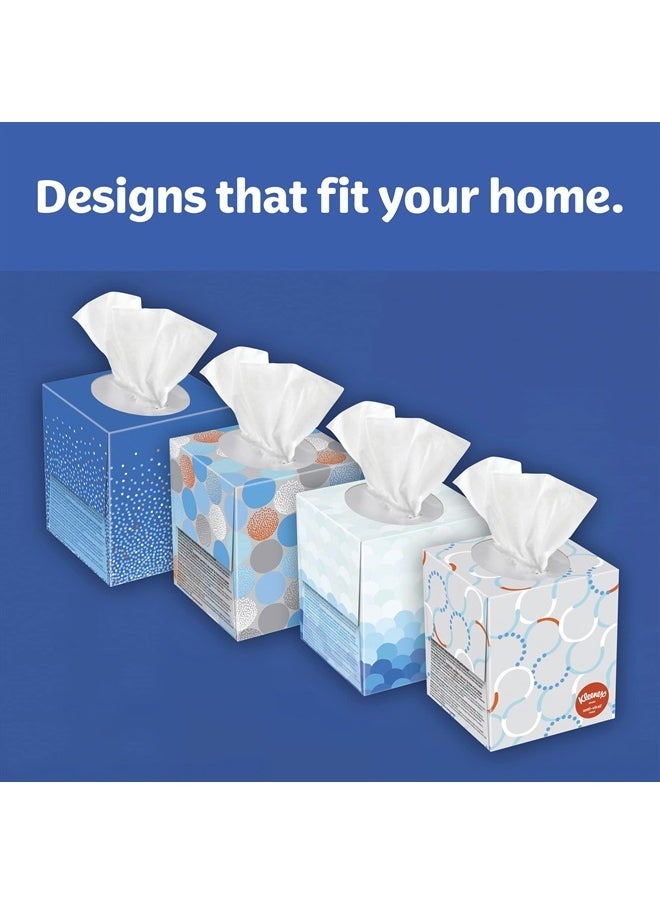 Kleenex Anti-Viral Facial Tissues, Classroom or Office Tissue, 4 Cube Boxes, 55 Tissues per Box, 3-Ply (220 Total Tissues)  - Image 3
