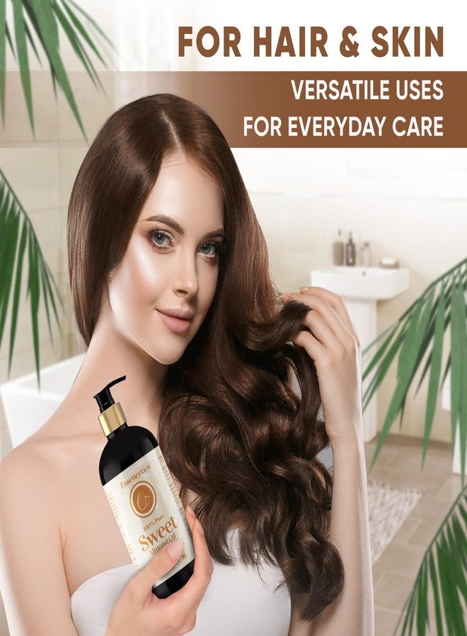 Essencetics Sweet Almond Oil Organic 16 oz - 100% Pure & Natural Sweet Almond Oil for Skin, Body, Face, and Hair - Natural Cold Pressed Unrefined - Organic Massage Oil for Massage Therapy & Date Night - Image 5