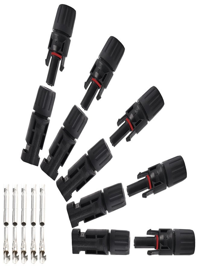 IGOYE 10PCS IP67 Waterproof Solar Connector Solar Panel Cable 5 Pairs PV Connectors Male/Female (5Pairs 10AWG) - Image 1