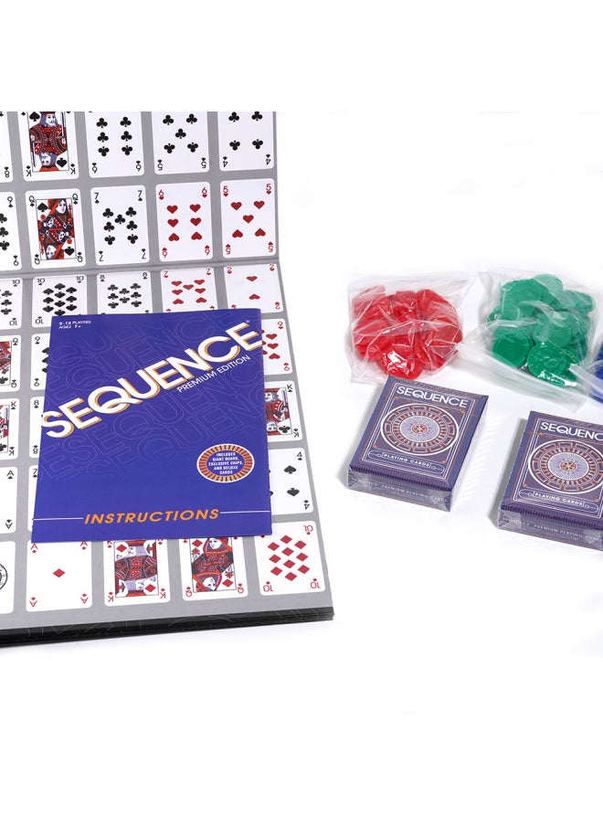 Sequence Premium Edition Full English Sequence Fancy Backgammon Educational Game Card-Color:Marshmallow Children's Edition  - Image 4