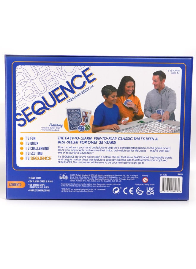 Sequence Premium Edition Full English Sequence Fancy Backgammon Educational Game Card-Color:Marshmallow Children's Edition  - Image 5