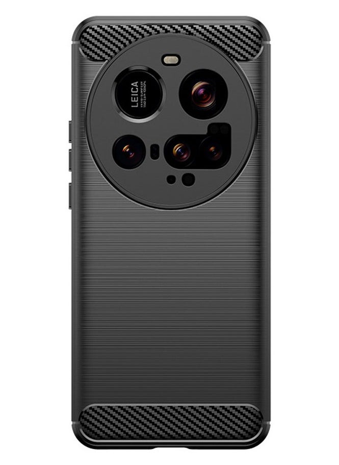 General Case Compatible with Xiaomi 15 Ultra 5G, Soft TPU Carbon Fiber Texture Anti-Scratch Shockproof Phone Case Ultra Slim Anti-Drop Rugged Bumper Cover for Mi 15 Ultra  - Image 1