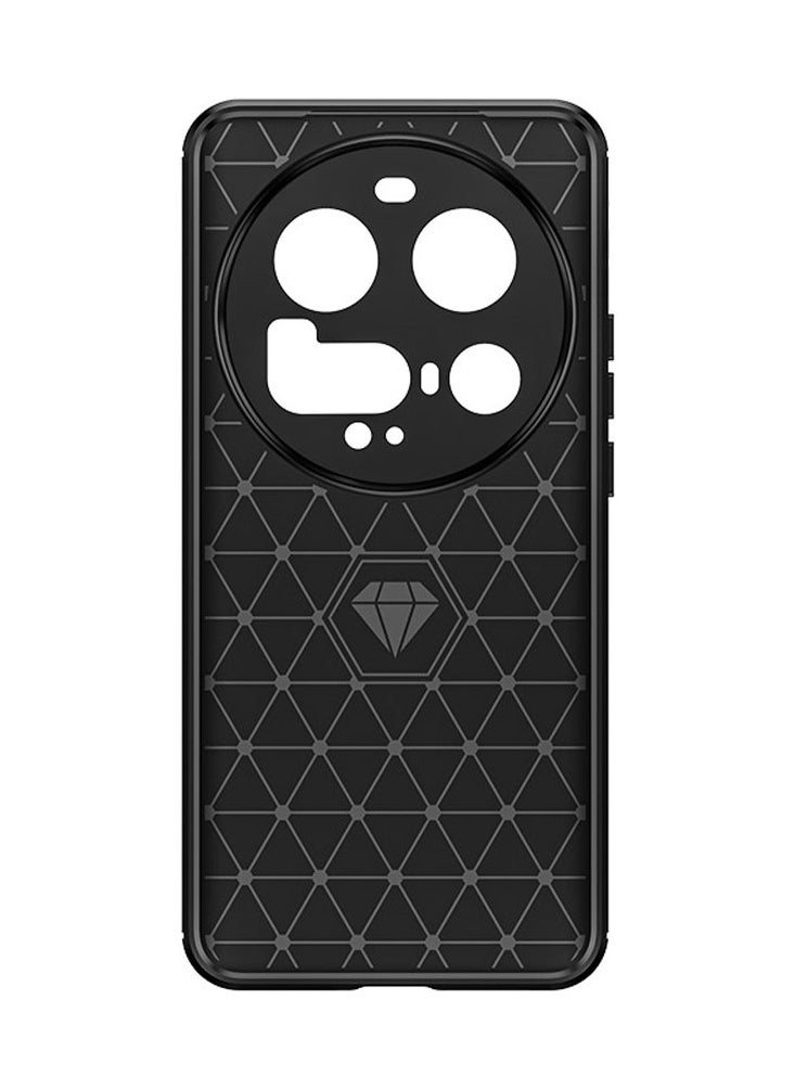 General Case Compatible with Xiaomi 15 Ultra 5G, Soft TPU Carbon Fiber Texture Anti-Scratch Shockproof Phone Case Ultra Slim Anti-Drop Rugged Bumper Cover for Mi 15 Ultra  - Image 3