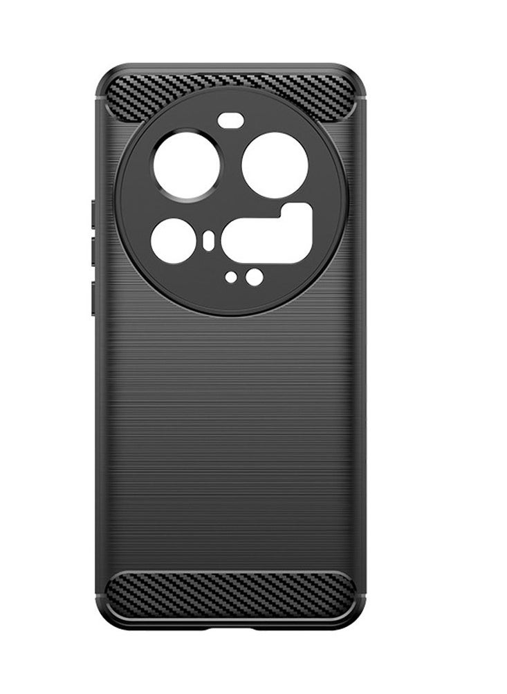 General Case Compatible with Xiaomi 15 Ultra 5G, Soft TPU Carbon Fiber Texture Anti-Scratch Shockproof Phone Case Ultra Slim Anti-Drop Rugged Bumper Cover for Mi 15 Ultra  - Image 4