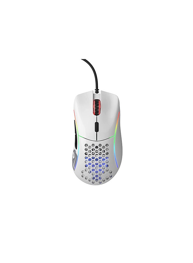 Glorious Model D Wired Gaming Mouse Honeycomb - Ultralight RGB Mouse - PC Mouse - 69 g - Glossy White - Image 2