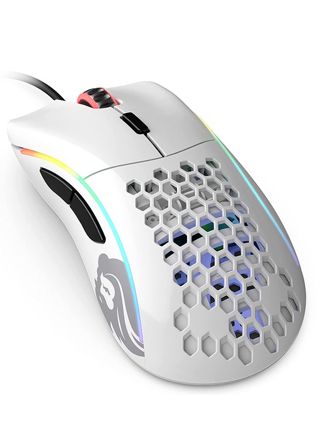 Glorious Model D Wired Gaming Mouse Honeycomb - Ultralight RGB Mouse - PC Mouse - 69 g - Glossy White - Image 1
