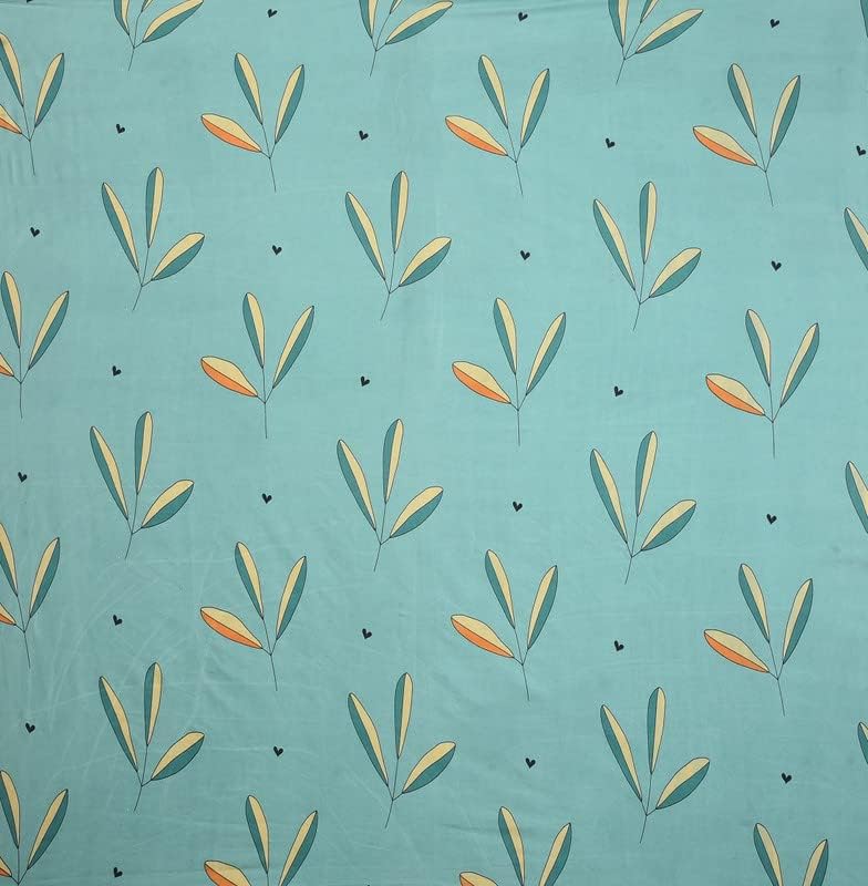 BSB ملاءة سرير مفرد من BSB HOME بملمس قطن فاخر مع غطاء وسادة واحد لسرير/ديوان/ 4x6 180 Tc (152 x 228 سم، أخضر نعناعي) - Image 2