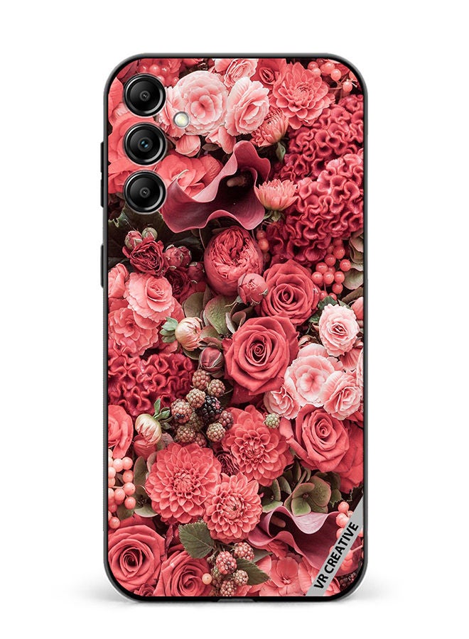 VR CREATIVE Protective Case Cover For Samsung Galaxy M14 Rose Design Multicolour - Image 1