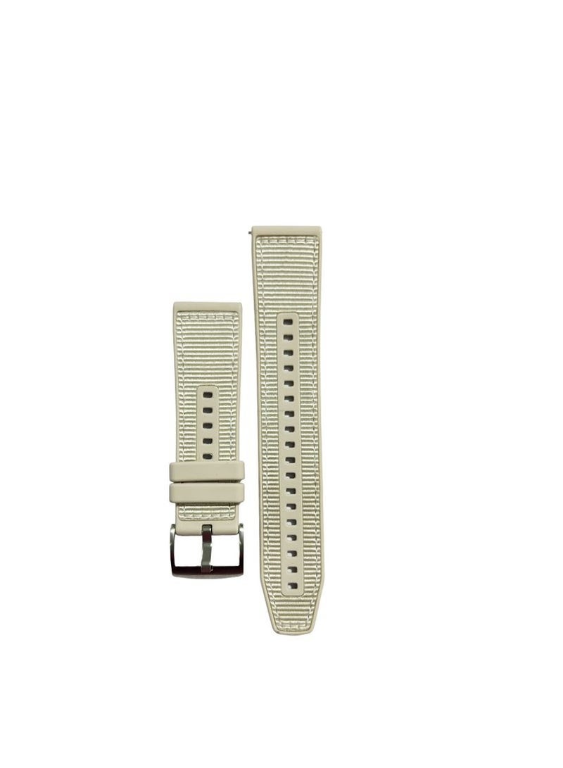 Watch Huawei Watch GT4 Nylon braided silicone composite watch strap, 22MM Watch Band Compatible with Huawei Watch GT4/ GT3/GT 3 Pro 46mm/Watch GT 2 Pro/GT2 46mm Starlight - Image 1