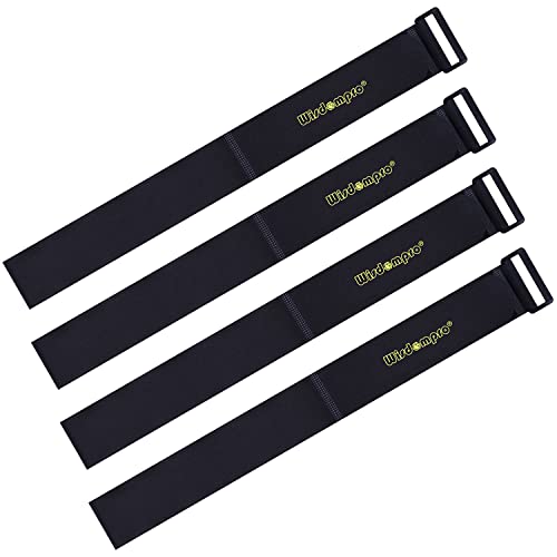 Wisdompro Extra Large 4 Pack 2 x 37 Inches Hook and Loop Strap, Reusable Fastening Cable Tie Down Straps by Wisdompro - Reusable, Durable Functional Cinch Cable Straps for Your Home, Office, Workspace - Image 1