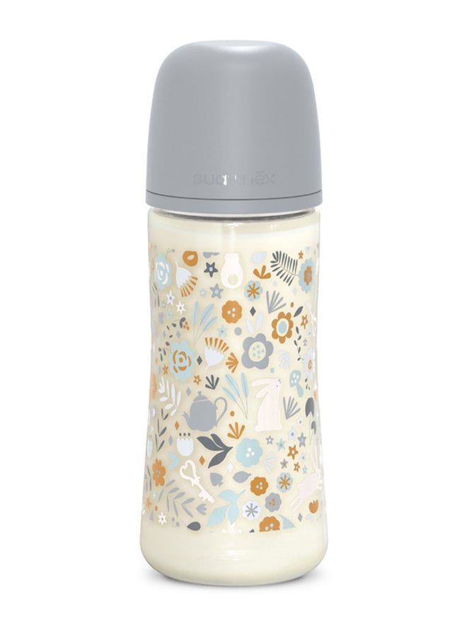 SUAVINEX Polyamide Baby Feeding Bottle With Thick-Flow Physiological Nipple Teat, Mimics Natural Breastfeeding Experience, +6 Months 360Ml - Blue - Image 2