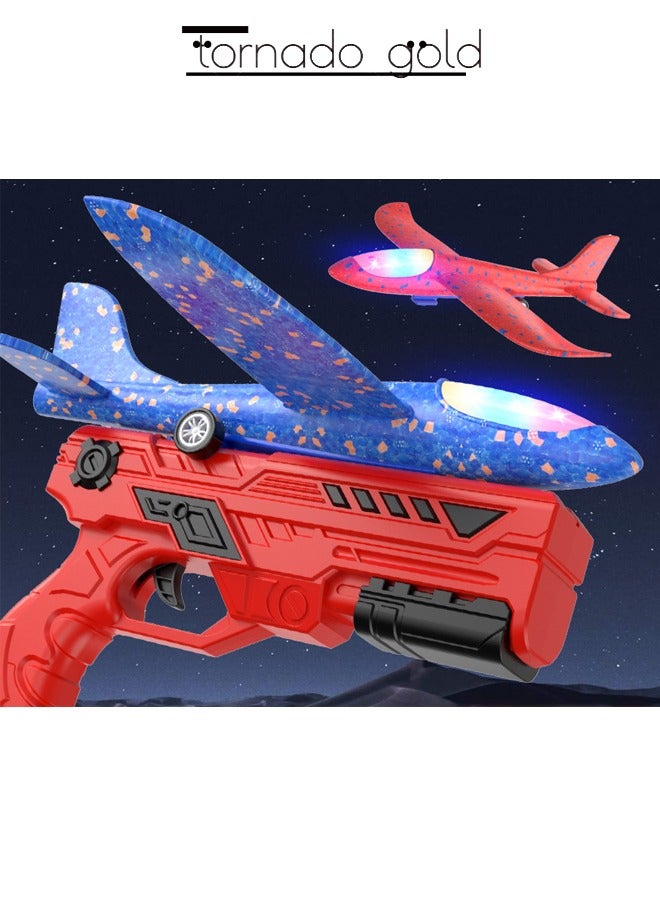 تورنيدو جولد لعبة المنجنيق الطائرة فلاش رغوة رمي جيروبلان للأطفال الوالدين والطفل لعبة تفاعلية في الهواء الطلق - Image 2