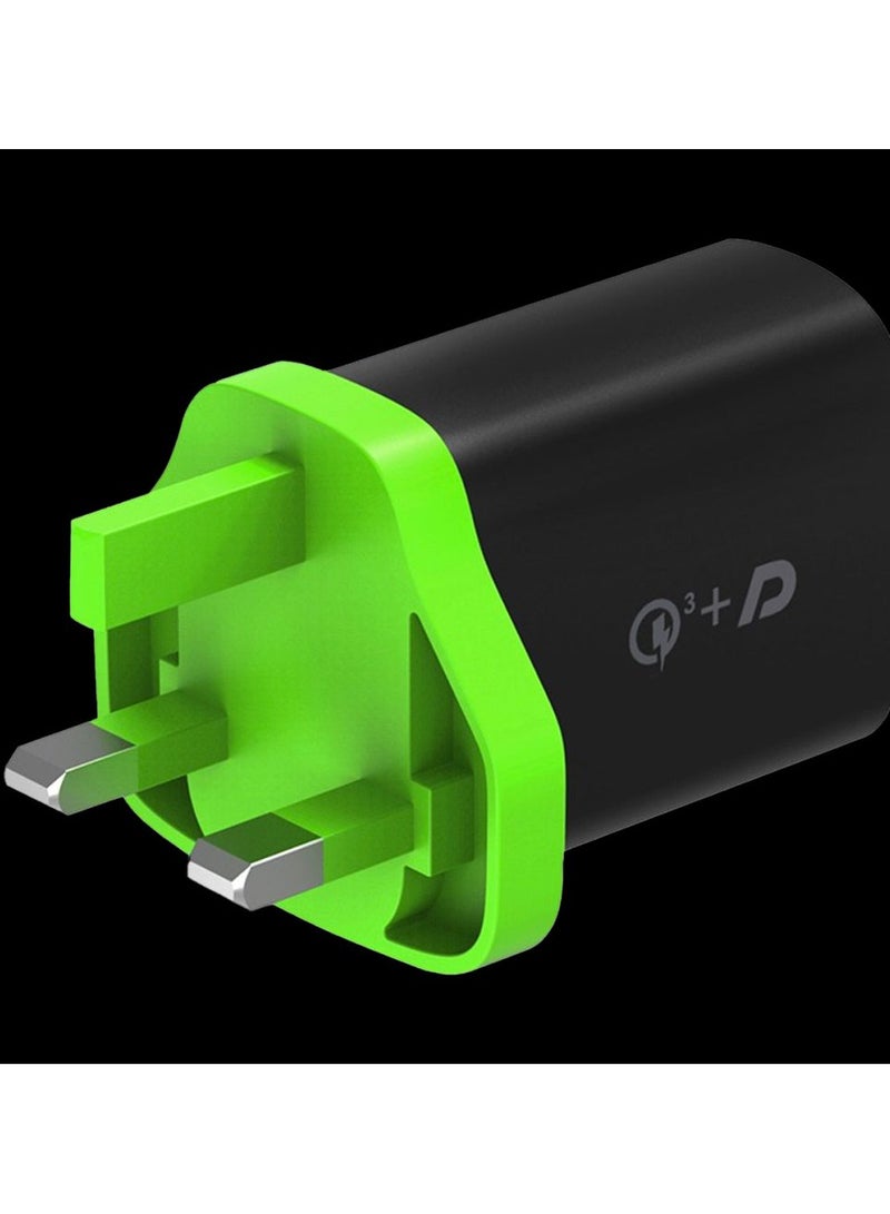 PowerMax 65W Charger USB C Power Adapter Dual Type A & C Wall Charging Plug GaN Compatible with Steam Deck - Image 1