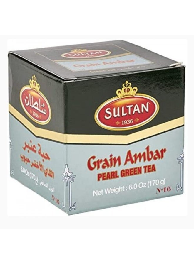 Sultan Moroccan Green Tea, Pearl Amber Beans, 200g - Image 1