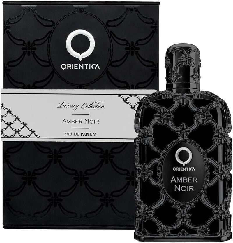Orientica Luxury Collection Amber Noir Eau De Parfum - Unisex Woody and Spicy Fragrance - 2.7oz / 80ml - Image 1