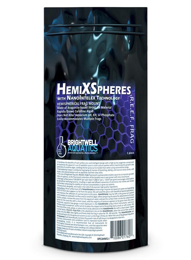 Brightwell Aquatics HemiXSpheres - Coral Frag Mount for Marine Reef Aquariums - Image 1