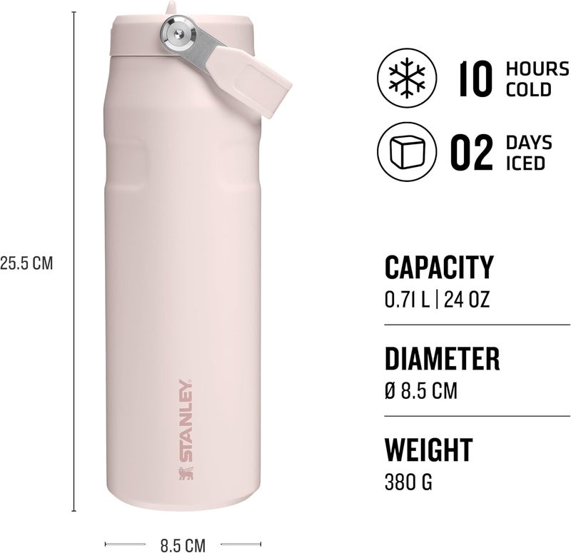 STANLEY IceFlow Bottle Flip Straw 2.0 - 0.7L Thermal Mug in Rose Quartz - Image 2