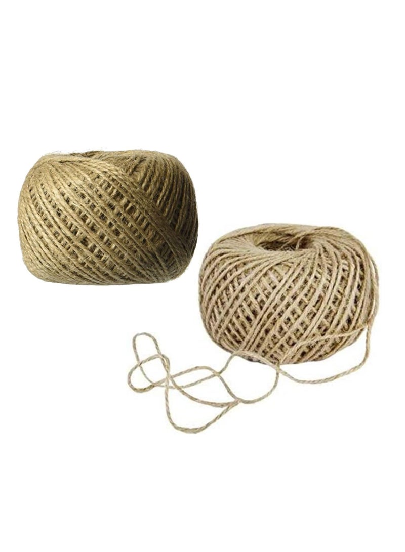 general Jute Roll, Natural Jute roll for Craft and Decorations. Pack of 2. - Image 1