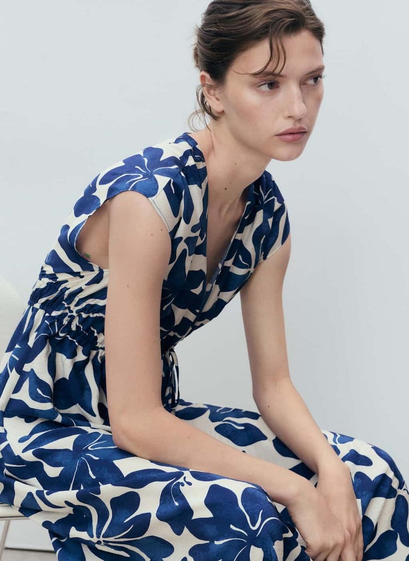 MANGO Floral Print Midi Dress  - Image 3