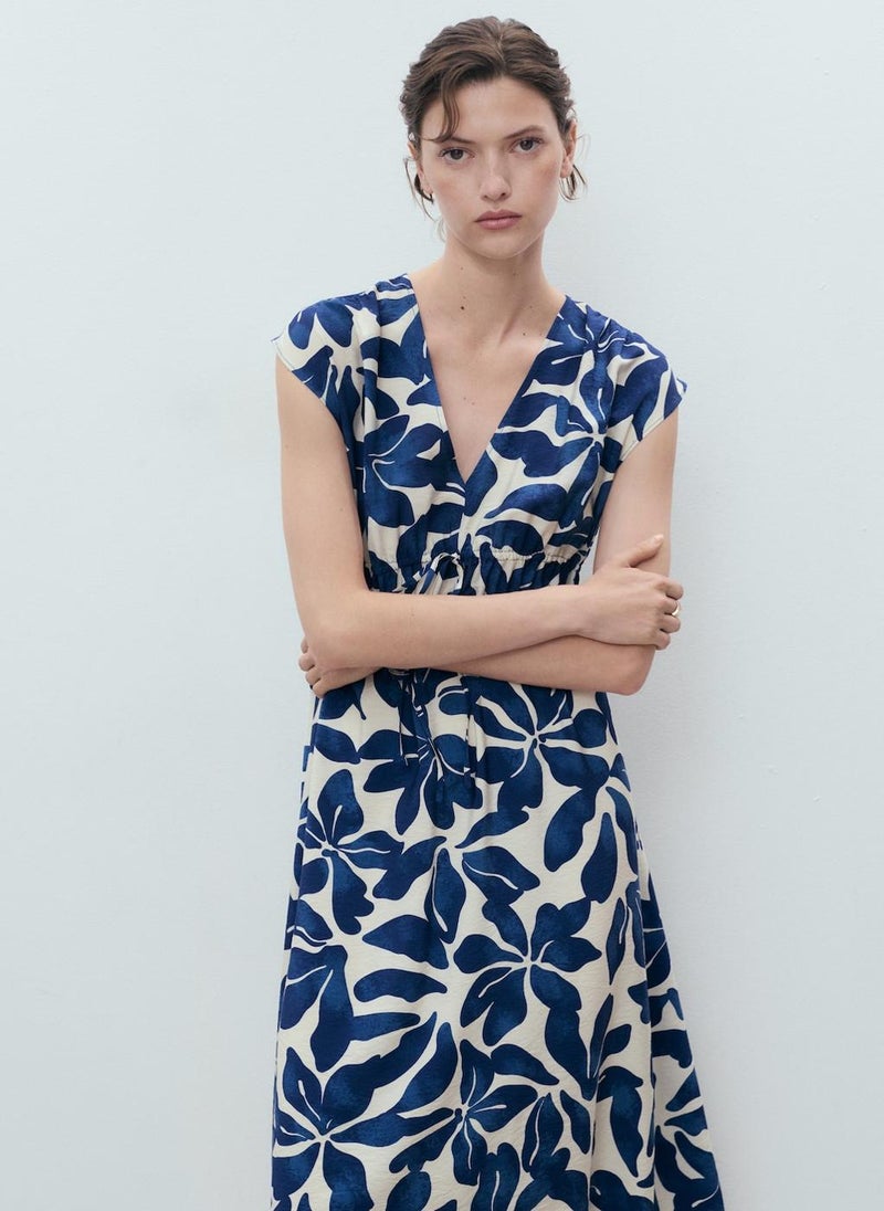 MANGO Floral Print Midi Dress  - Image 4