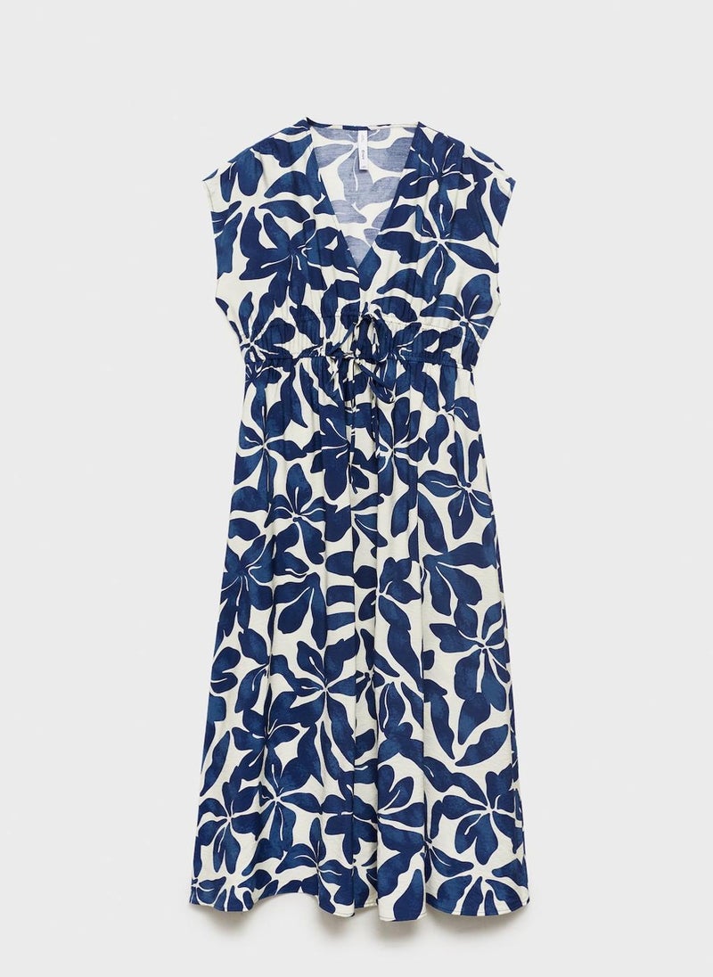 MANGO Floral Print Midi Dress  - Image 5
