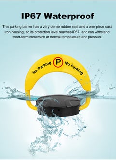 HomarKet Intelligent Remote Control Parking Lock with Collision Alarm, Parking Barrier, Cylindrical Lock, Double Lock Design to Prevent Others from Occupying the Parking Space  - Image 4
