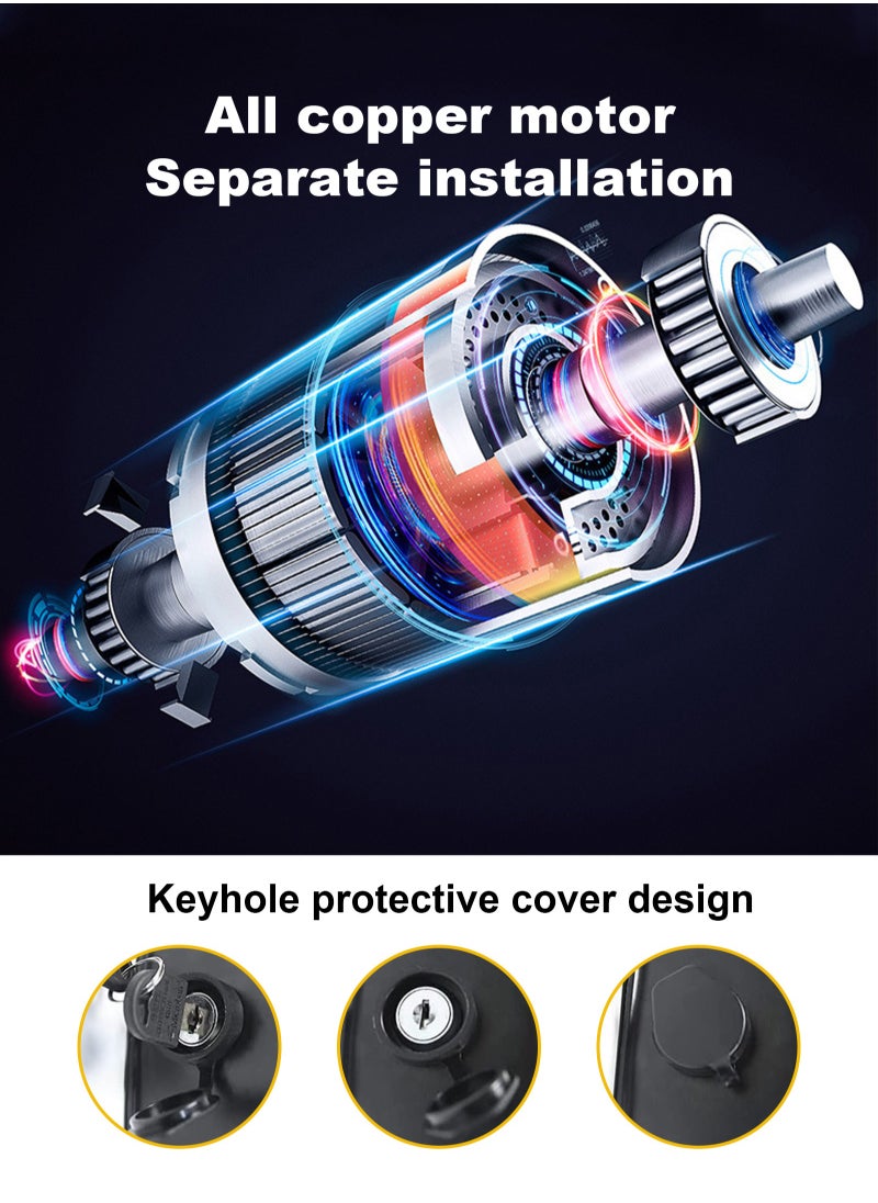 HomarKet - Intelligent Remote Control Parking Lock with Collision Alarm, Parking Barrier, Cylindrical Lock, Double Lock Design to Prevent Others from Occupying the Parking Space - Image 1