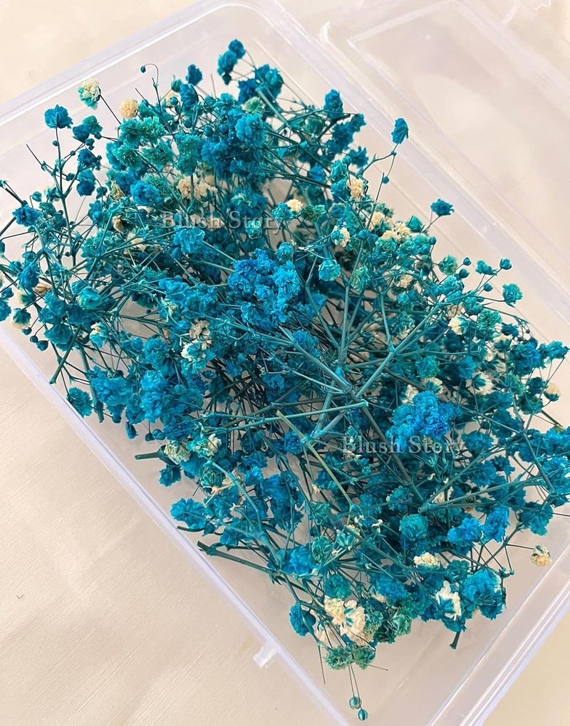 Generic Baby Breath/Gypsy Dried Artificial Flower Sticks for Women, Wedding, Party, Bridal Hair Accessories, Artificial flower for Hair (Light Blue)  - Image 4