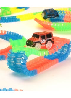 Generic Magical Light Up Twisting Glow In The Dark Race Tracks - Magical Twister Race Track Toy Cars  - Image 2