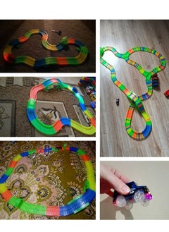 Generic Magical Light Up Twisting Glow In The Dark Race Tracks - Magical Twister Race Track Toy Cars  - Image 5