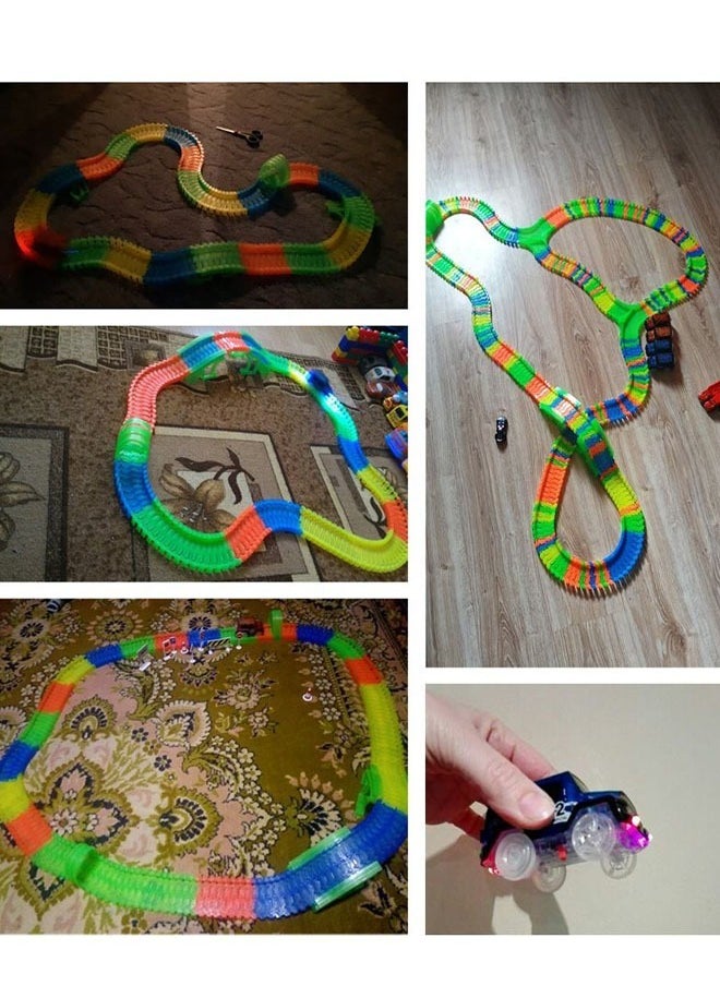 Generic - Magical Light Up Twisting Glow In The Dark Race Tracks - Magical Twister Race Track Toy Cars - Image 1